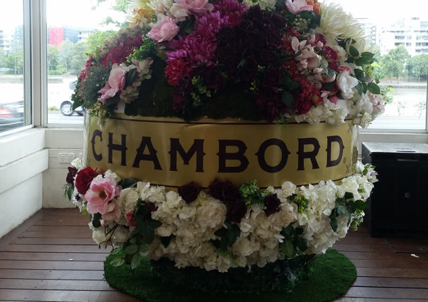 Floral Chambord display