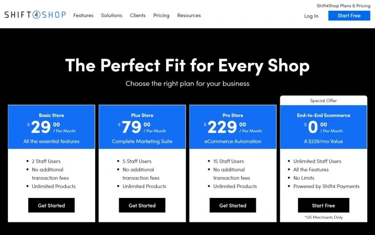 shift4shop-pricing