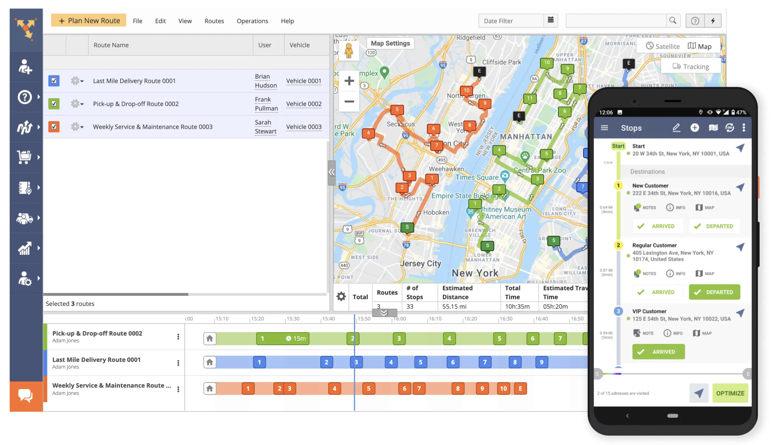 Route planning and optimisation