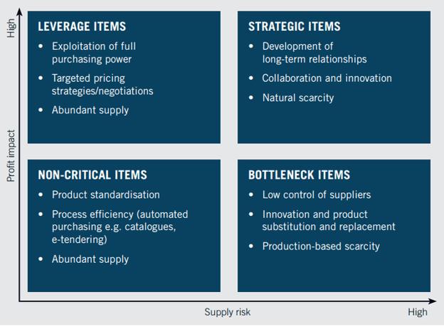 Kraljic Matrix Approach to Supplier Segmentation