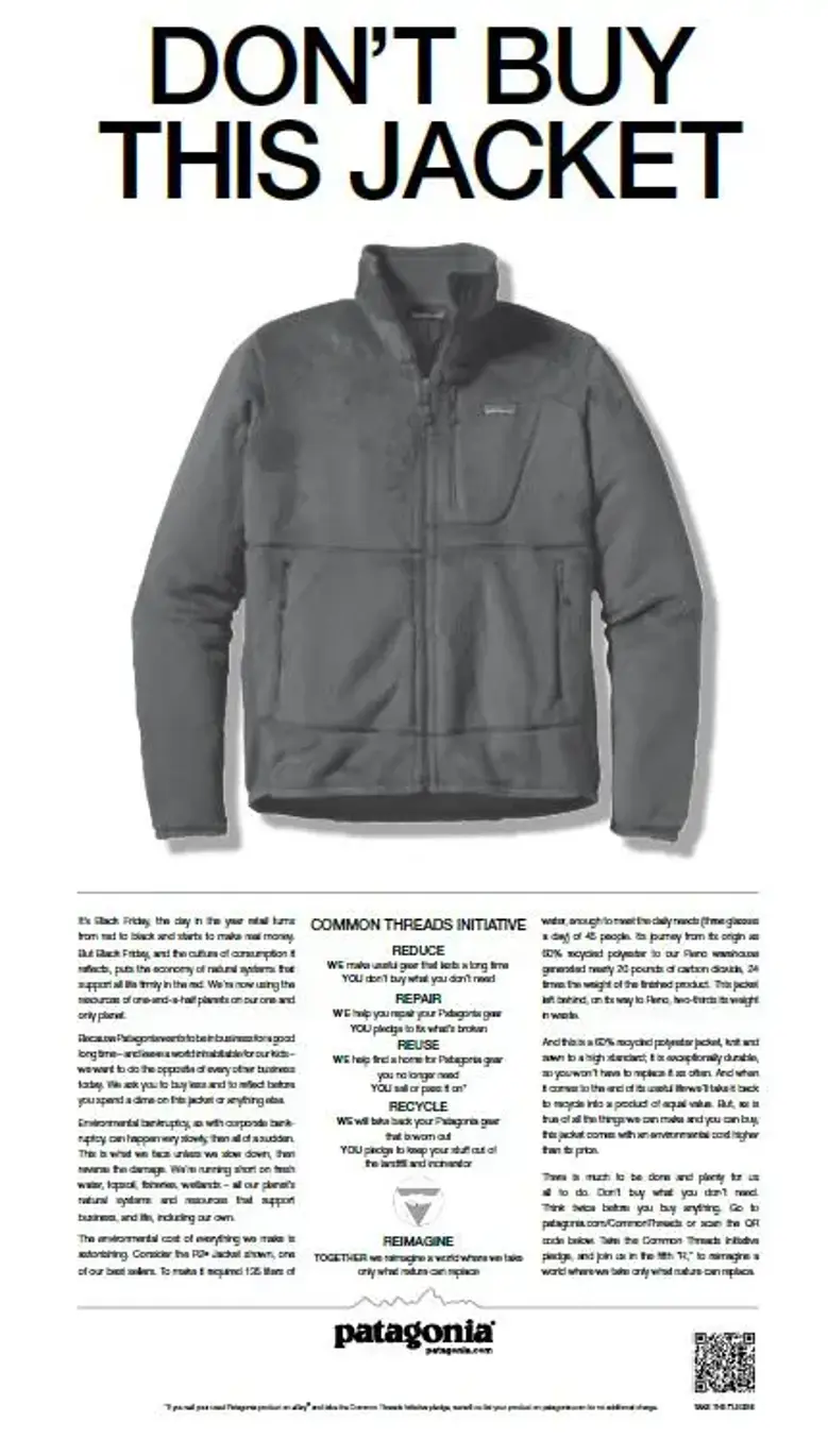 Patagonia - Dont buy this jacket