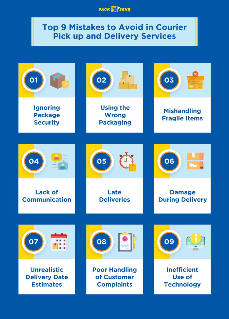 Top 9 Mistakes to Avoid in Courier Pick up and Delivery Services