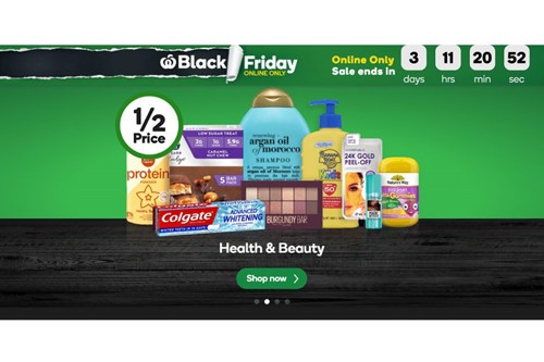 Woolworths countdown to Black Ffiday