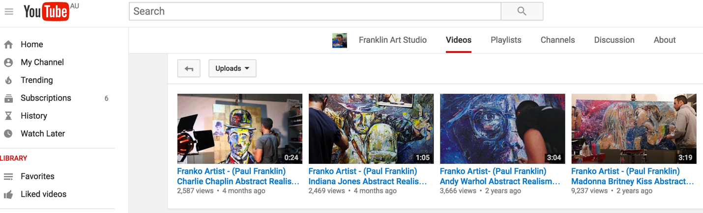 Franklin Art Youtube
