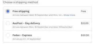 Bigcomerce-choose-shipping-method