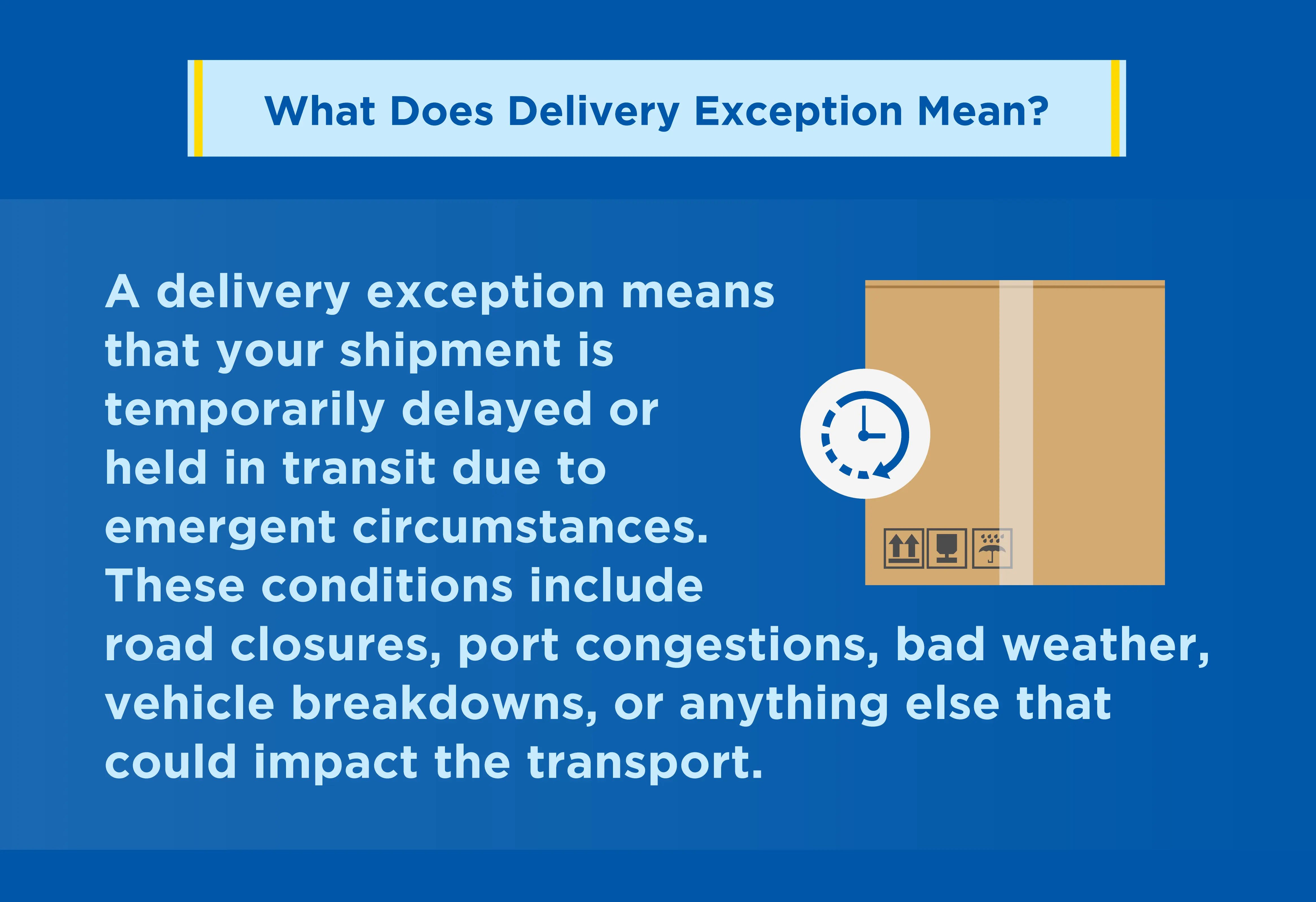 What Is a Delivery Exception and How to Deal With Them Effectively