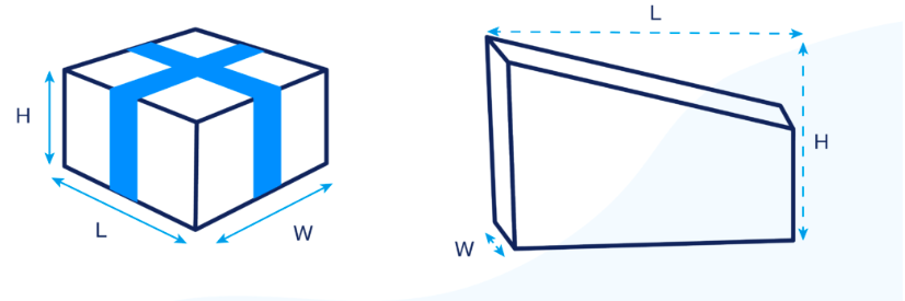 Dimensions of package