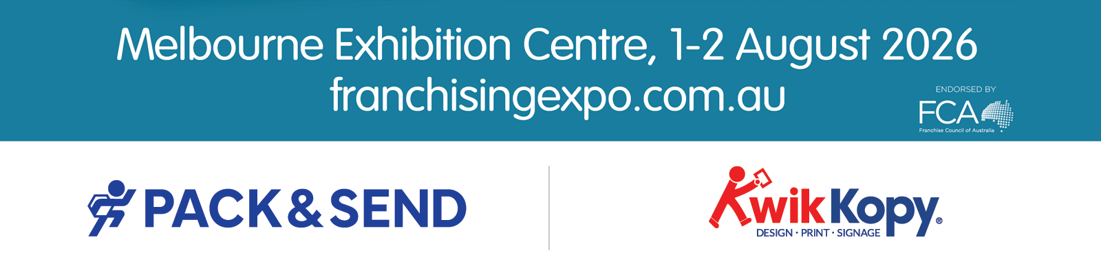 PACK & SEND and Kwik Kopy at the Melbourne Franchising Expo